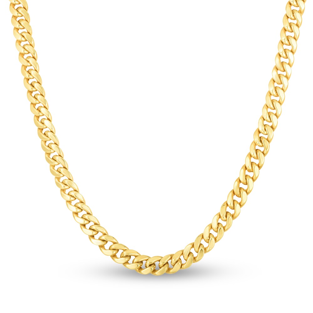 Miami Cuban Link Necklace 14K Yellow Gold 26" UYMStik8