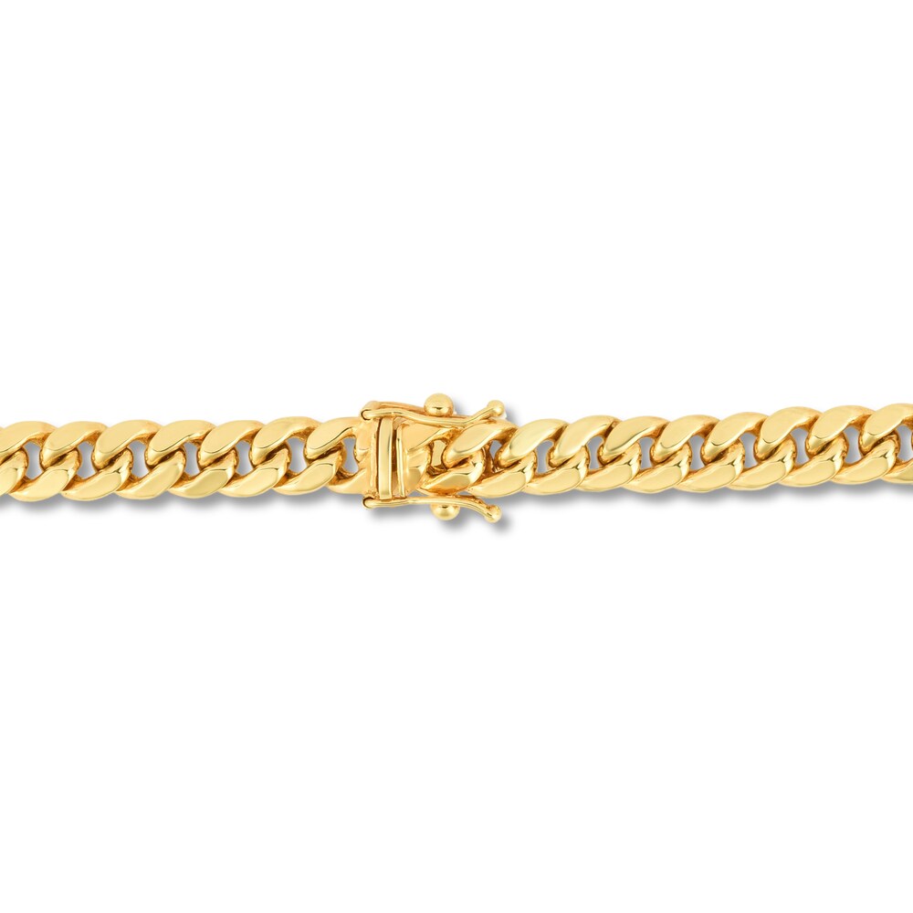 Miami Cuban Link Necklace 14K Yellow Gold 26\" UYMStik8