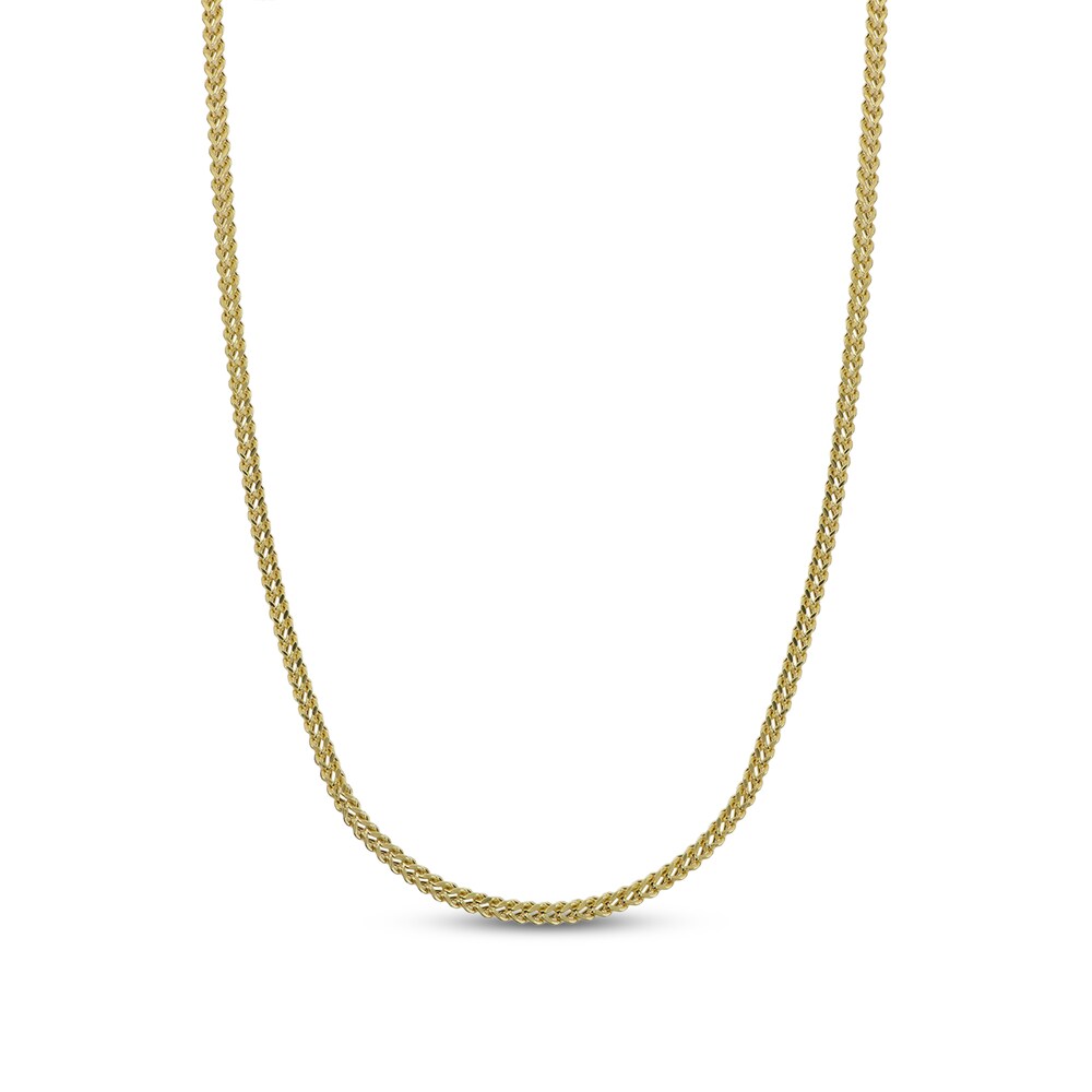 Franco Chain Necklace 14K Yellow Gold UZ2lYGRj