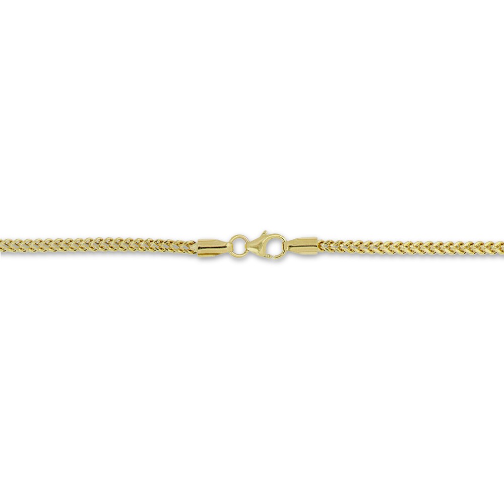 Franco Chain Necklace 14K Yellow Gold UZ2lYGRj