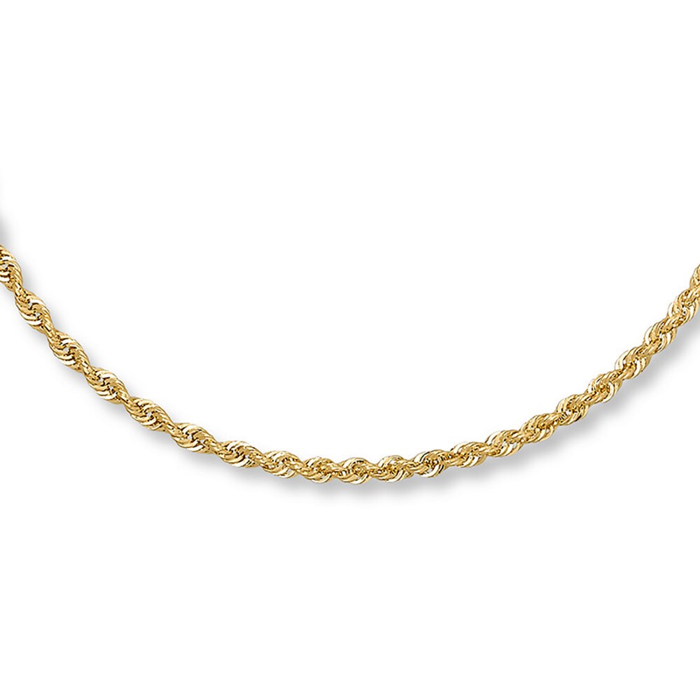 Rope Necklace 14K Yellow Gold 22 Length Uk7CmelX