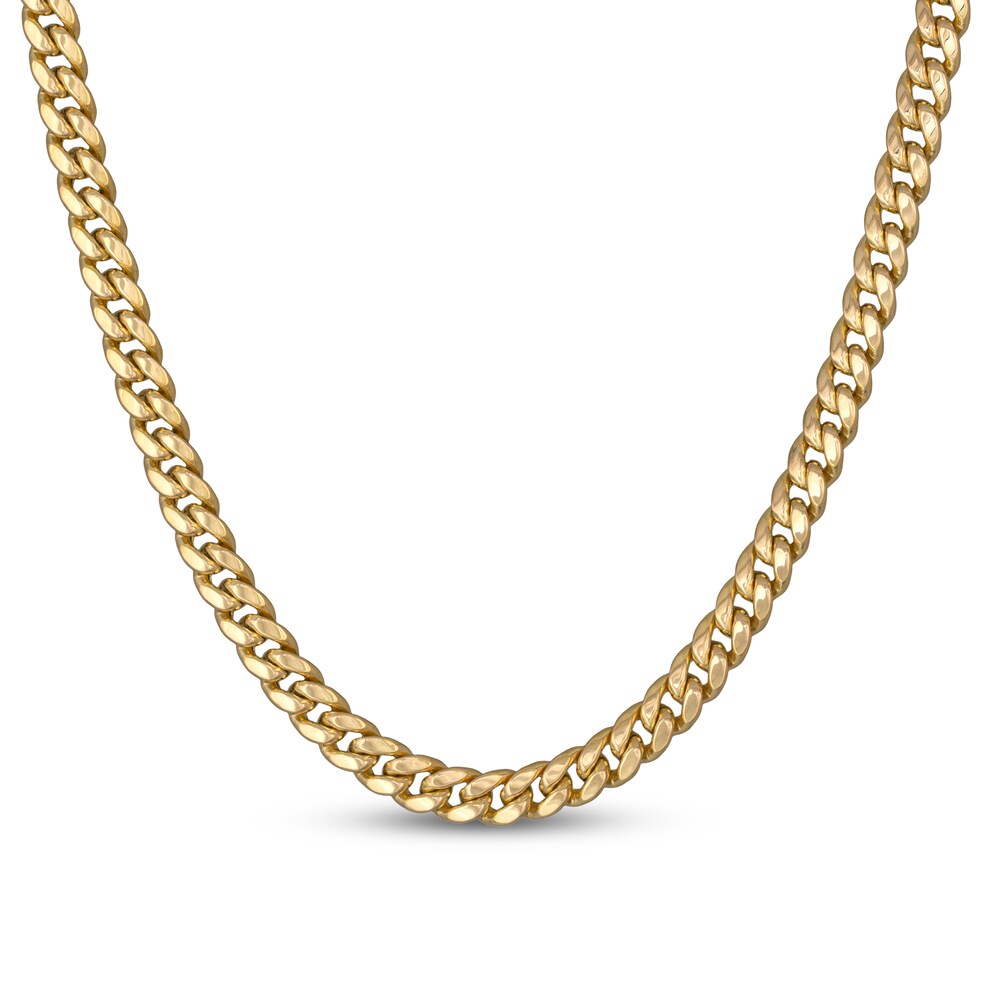 Miami Cuban Link Necklace 10K Yellow Gold Uz3qFkV1