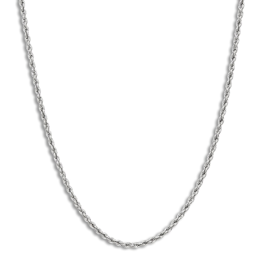 Rope Necklace 14K White Gold 20 Length VsZywdB5