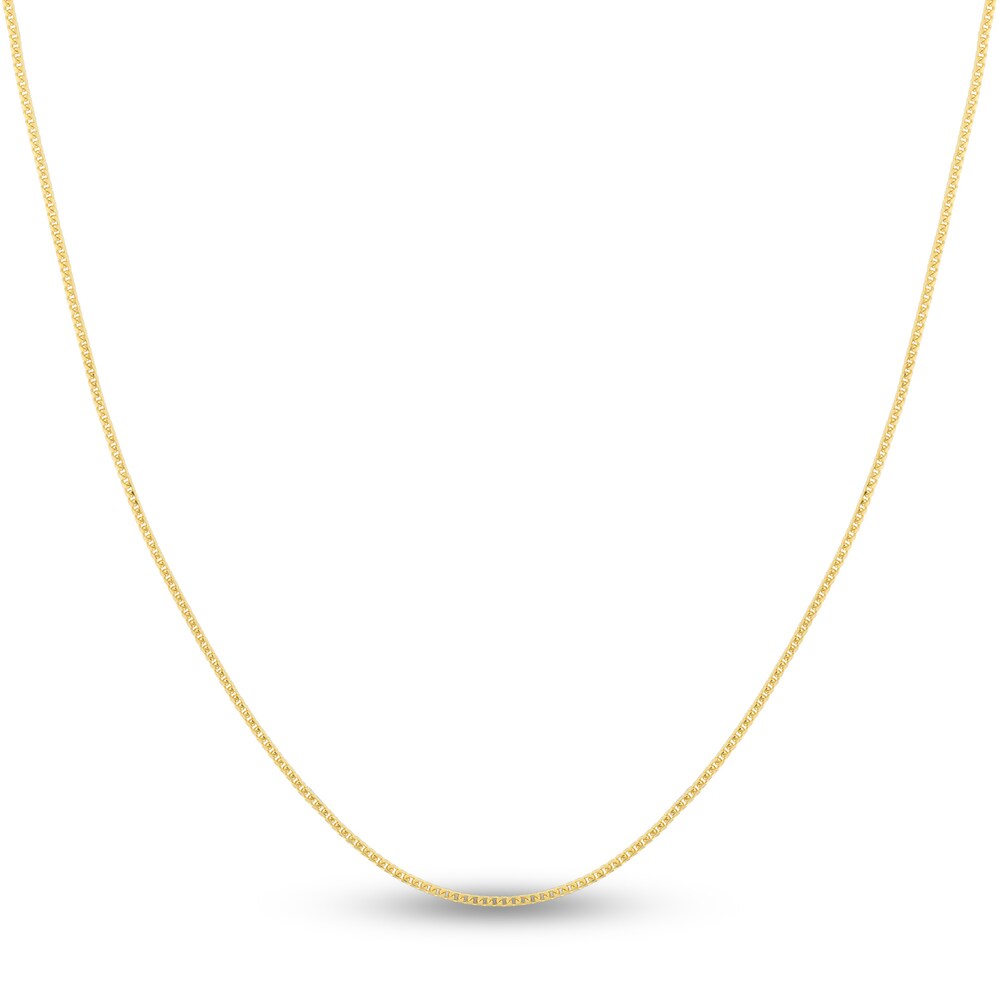 Round Franco Chain Necklace 14K Yellow Gold 20" Xm9spSc9
