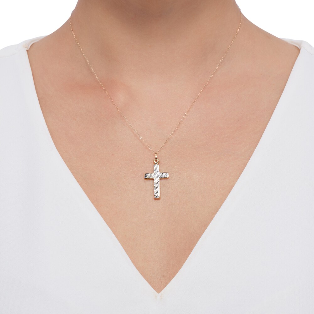 Cross Necklace 10K Yellow Gold Xmb7vQHo