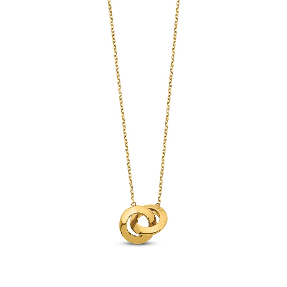 Circle Necklace 14K Yellow Gold YhSptw4w