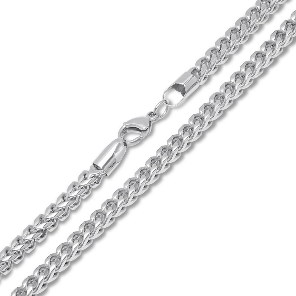 Square Franco Link Chain Stainless Steel 24\" YxSBMlv5