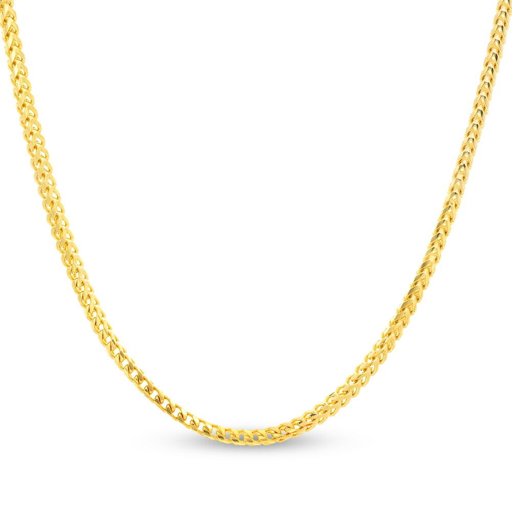 Round Franco Chain Necklace 14K Yellow Gold 20" Z1glWxF2