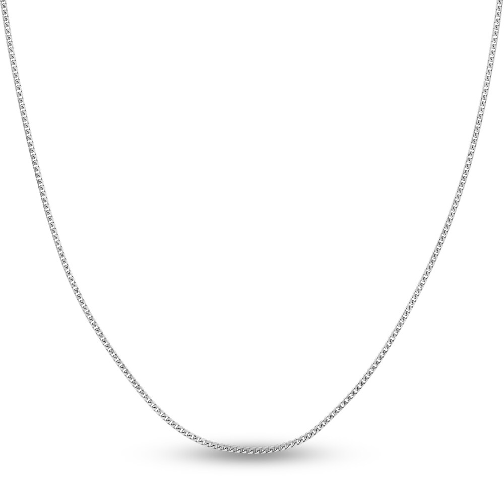 Franco Chain Necklace 14K White Gold 18\" Z6xhEoRQ