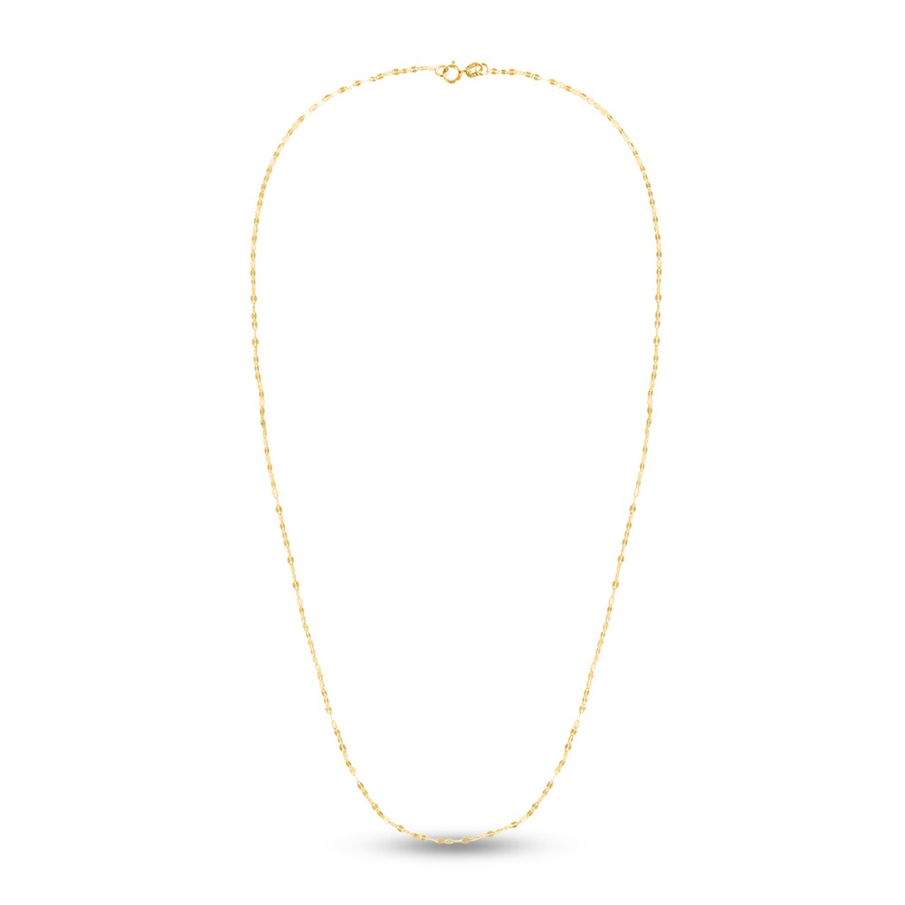 Fancy Mariner Chain Necklace 14K Yellow Gold 16\" ZhTrByqf