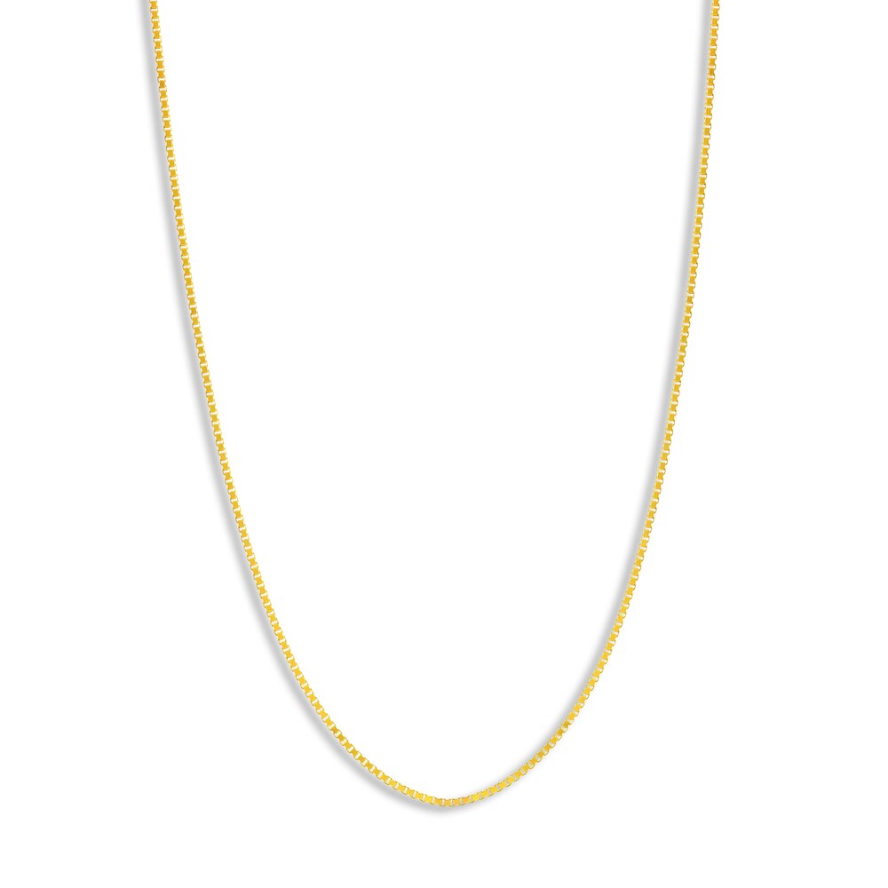 Box Chain 14K Yellow Gold 20\" Length ZjlZ4sW9