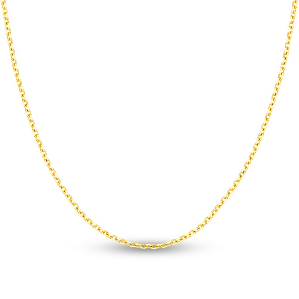 Diamond-Cut Cable Chain Necklace 14K Yellow Gold 30" ZwHMyOEo