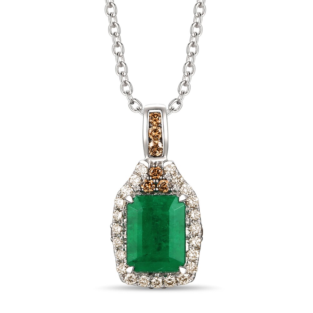 Le Vian Emerald Necklace 1/4 ct tw Diamonds 14K Vanilla Gold apjCKWvk
