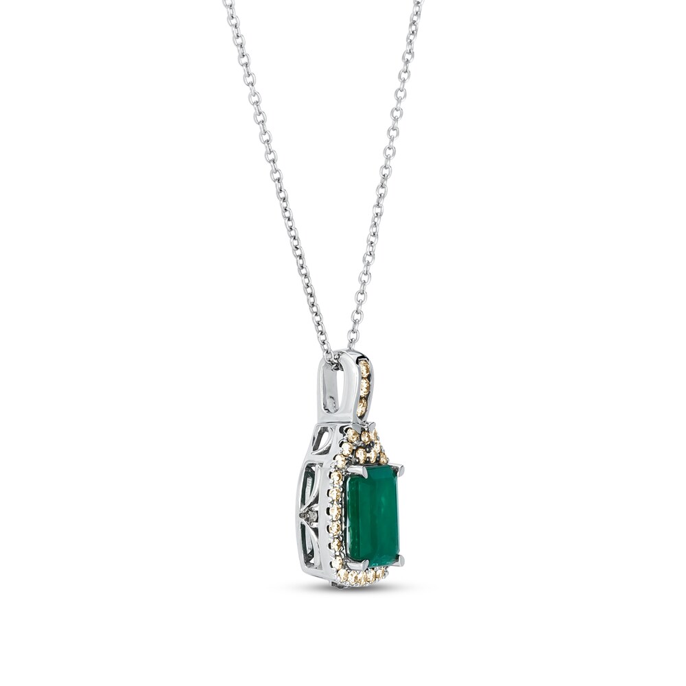 Le Vian Emerald Necklace 1/4 ct tw Diamonds 14K Vanilla Gold apjCKWvk