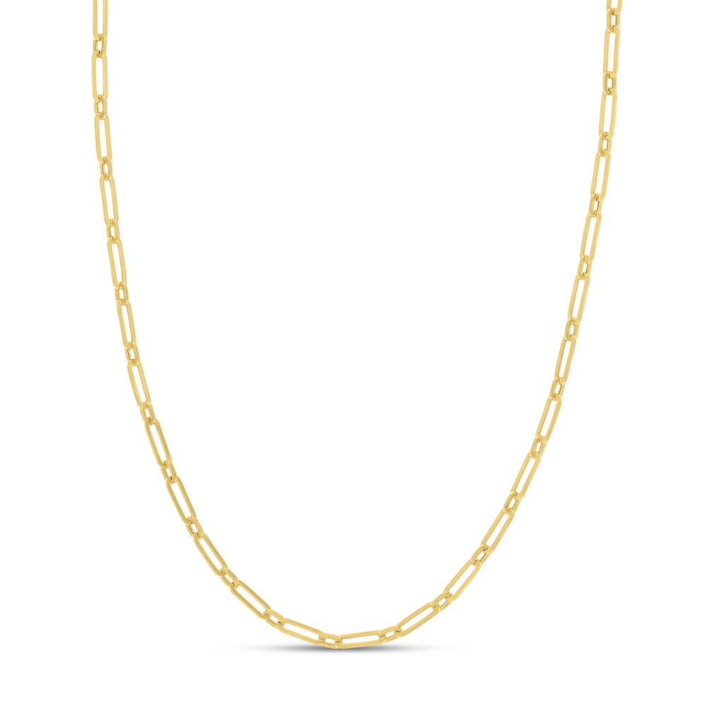 Oval Link Necklace 14K Yellow Gold aqGQ9JW3