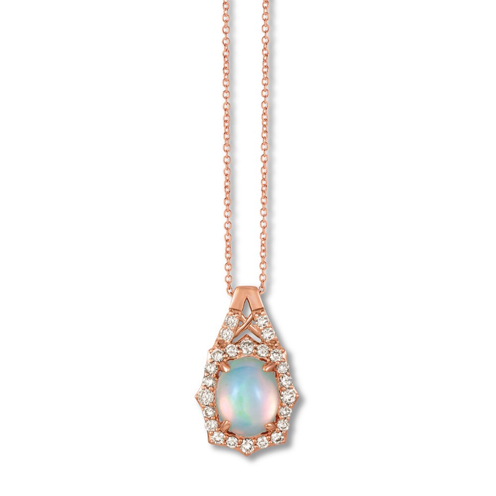 Le Vian Opal Necklace 1/2 ct. tw Diamonds 14K Strawberry Gold b0IbwjpJ [b0IbwjpJ]