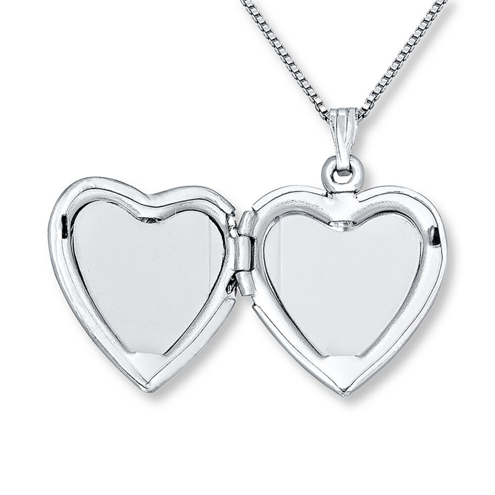 Butterfly Heart Locket Mother-of-Pearl Sterling Silver bFuYGXa1