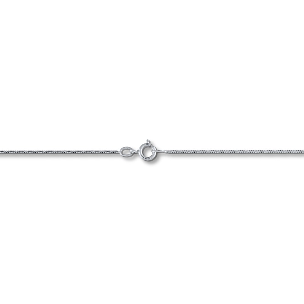 Diamond Circle Necklace 1/5 ct tw Round 10K White Gold bTWYu9FM