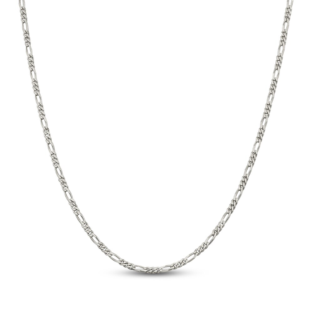 Figaro Chain Necklace Sterling Silver bYXPcBF0