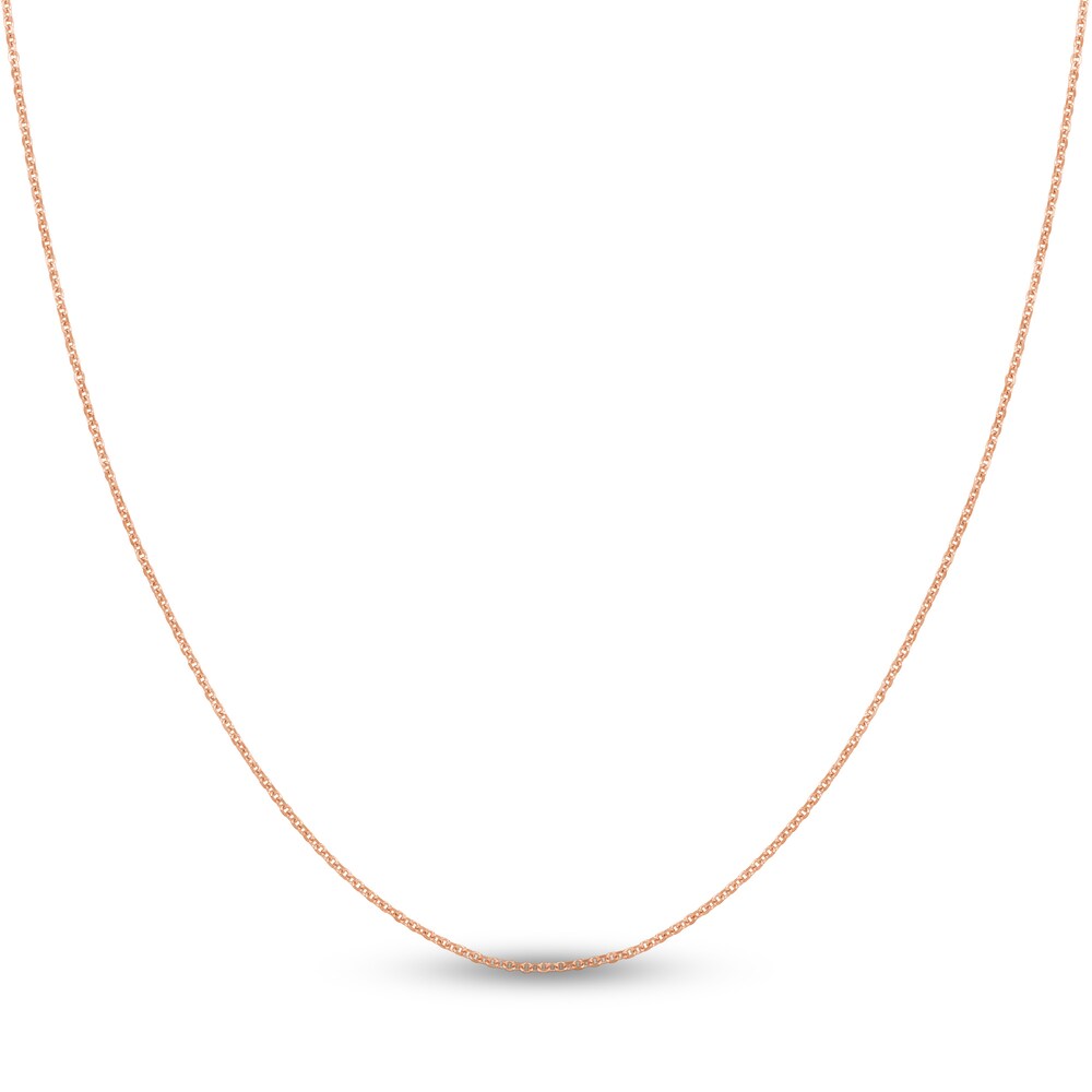 Diamond-Cut Cable Chain Necklace 14K Rose Gold 16" baUB6vcF