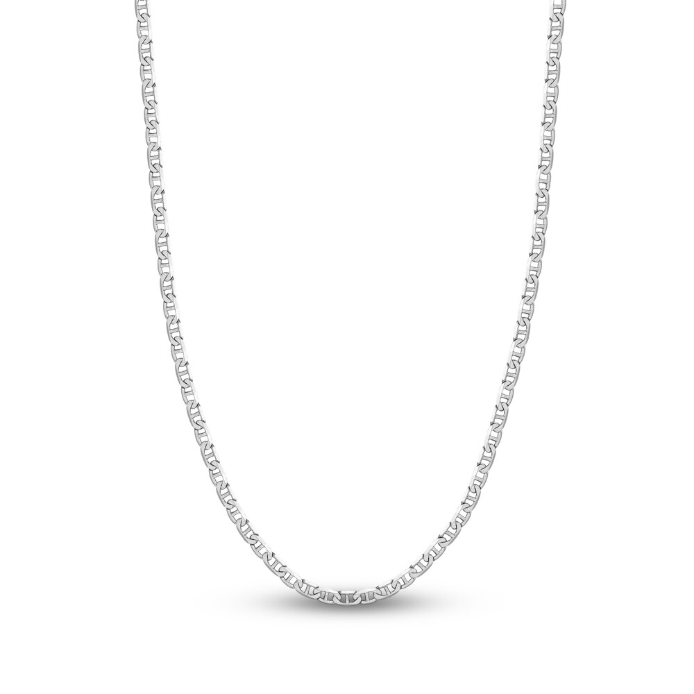 Mariner Chain Necklace 14K White Gold 20" cQdVph0y