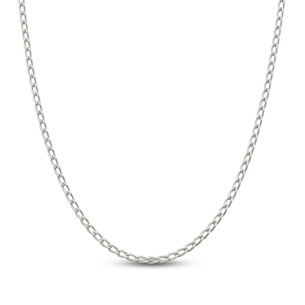 Open Link Chain Necklace Sterling Silver cS7eCWZW