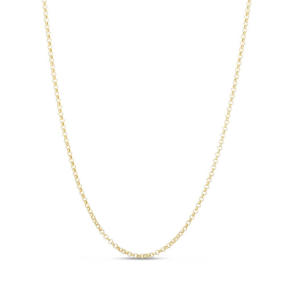 Rolo Chain Necklace 14K Yellow Gold 18" ce6RrpLq