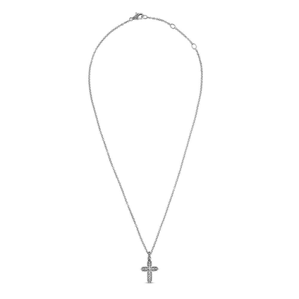 John Hardy Classic Chain Cross Necklace Sterling Silver coRuFgga