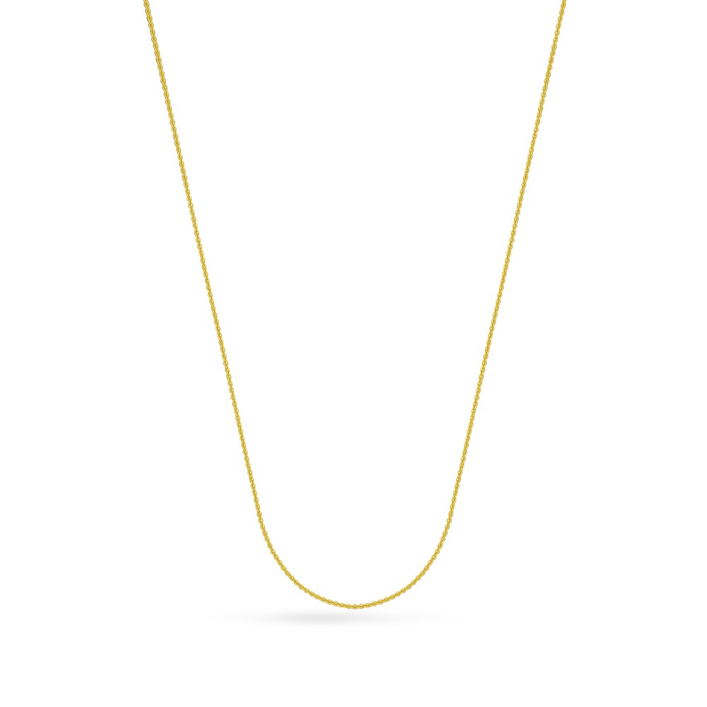 Women's Cable Chain Necklace 18K Yellow Gold 18" d1hT0f7j