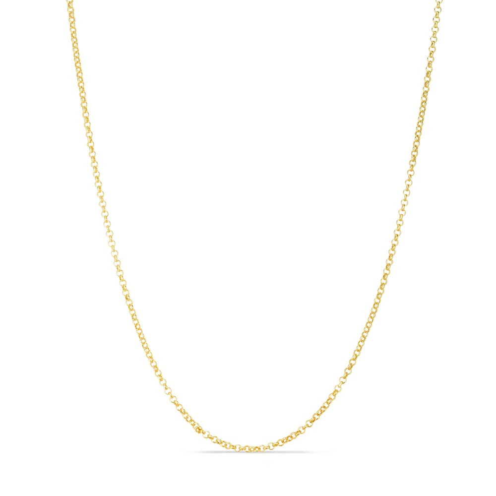 Rolo Chain Necklace 14K Yellow Gold 16" dDpttFtw
