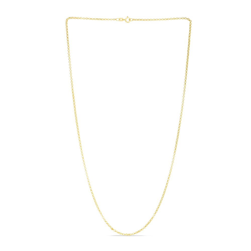 Rolo Chain Necklace 14K Yellow Gold 16\" dDpttFtw