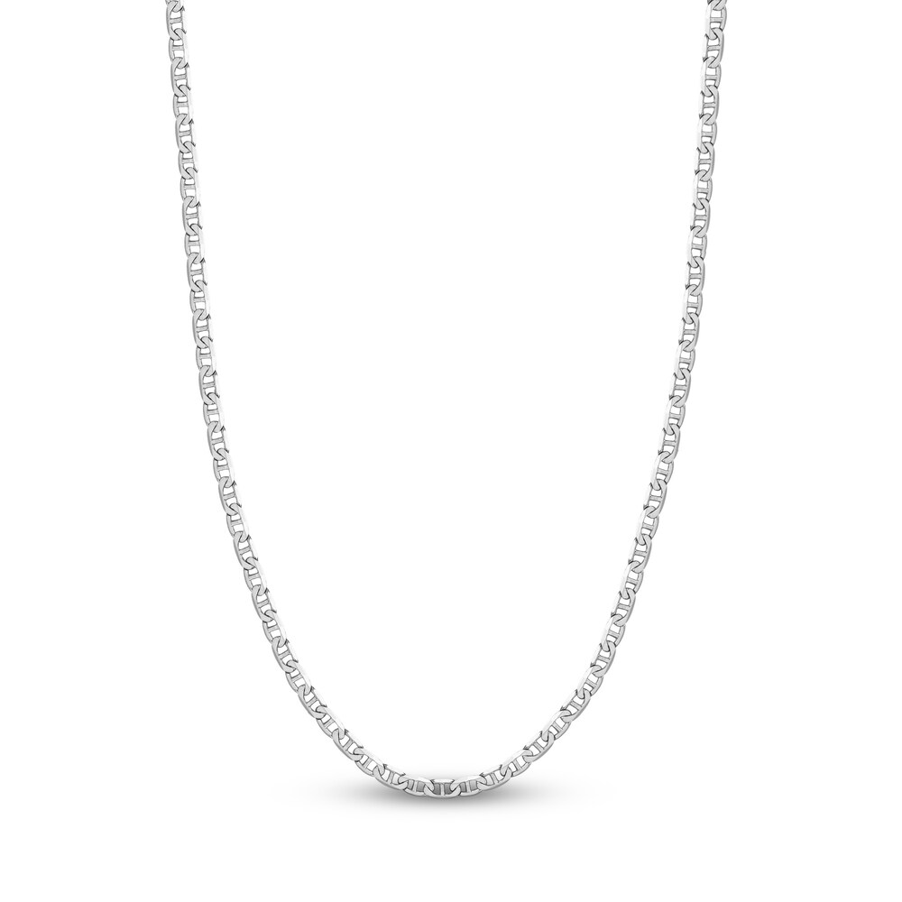 Mariner Chain Necklace 14K White Gold 22" duGUD7eR