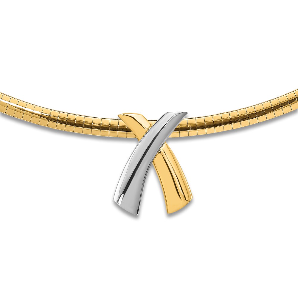 High-Polish Necklace 14K Two-Tone Gold dyKib2Qg