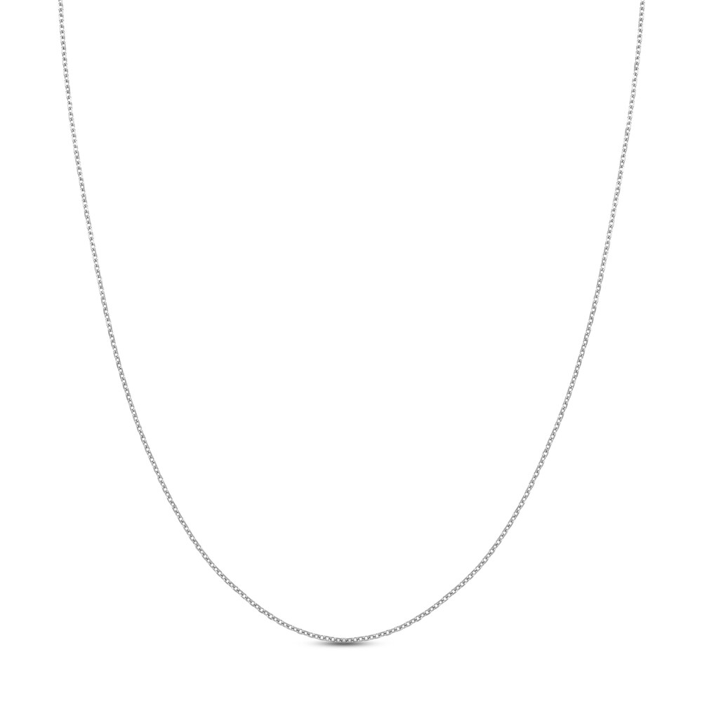 Diamond-Cut Cable Chain Necklace 14K White Gold 20" e5Mosyhv
