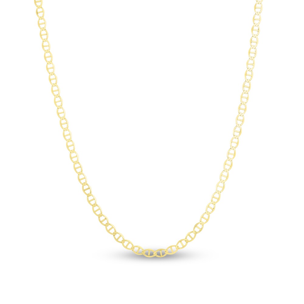Mariner Chain Necklace 14K Yellow Gold 24" eBLkkKoR