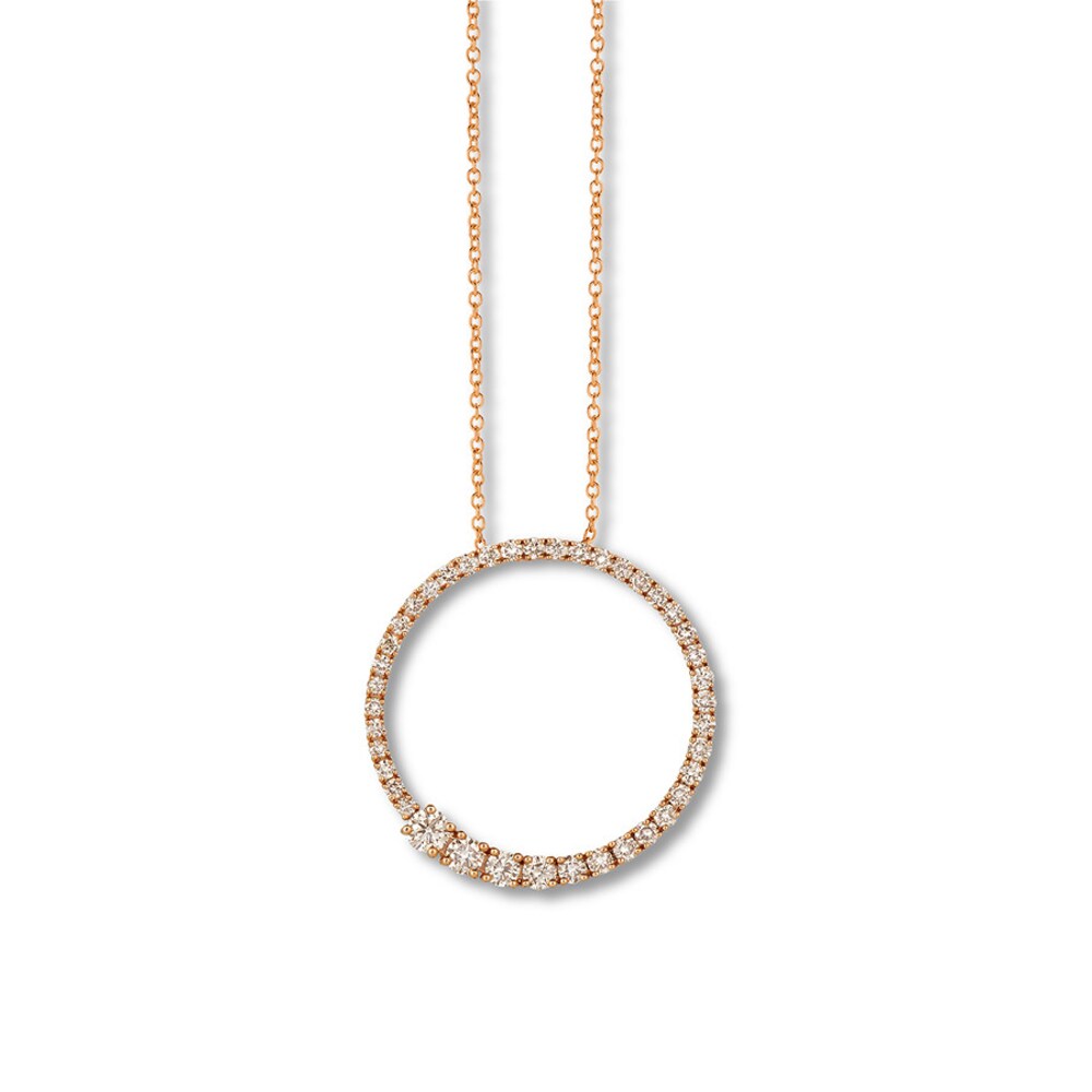 Le Vian Diamond Necklace 1-1/8 carat tw 14K Strawberry Gold emmpH9nz