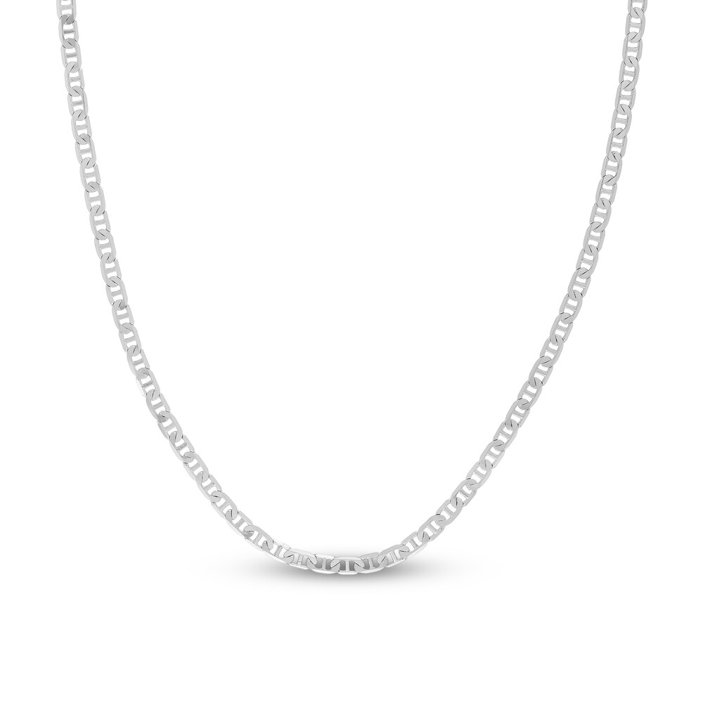 Mariner Chain Necklace 14K White Gold 20\" fSURSNBX