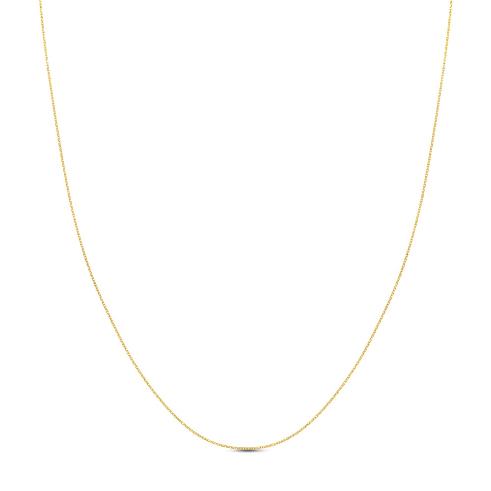 Diamond-Cut Cable Chain Necklace 14K Yellow Gold 18" fZ6HyYRK