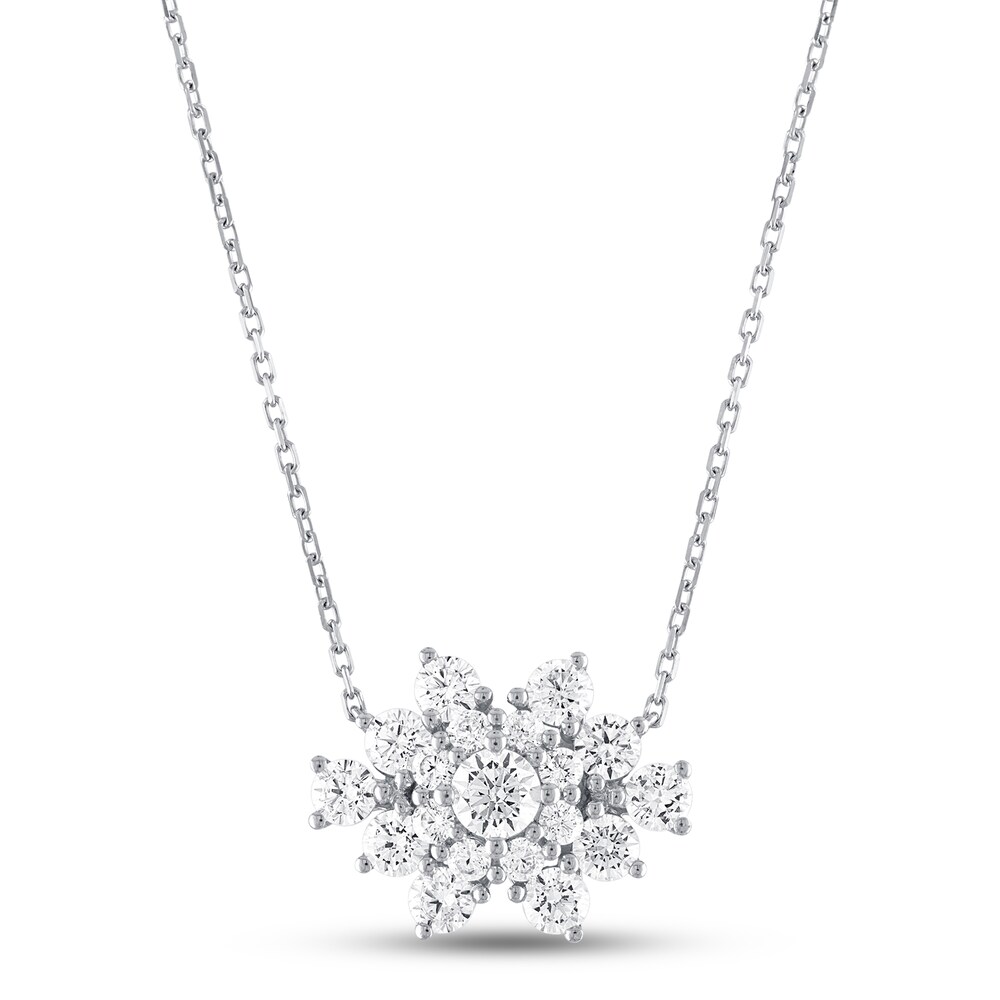Vera Wang WISH Diamond Necklace 1-1/2 ct tw 10K White Gold fwVlWtAj