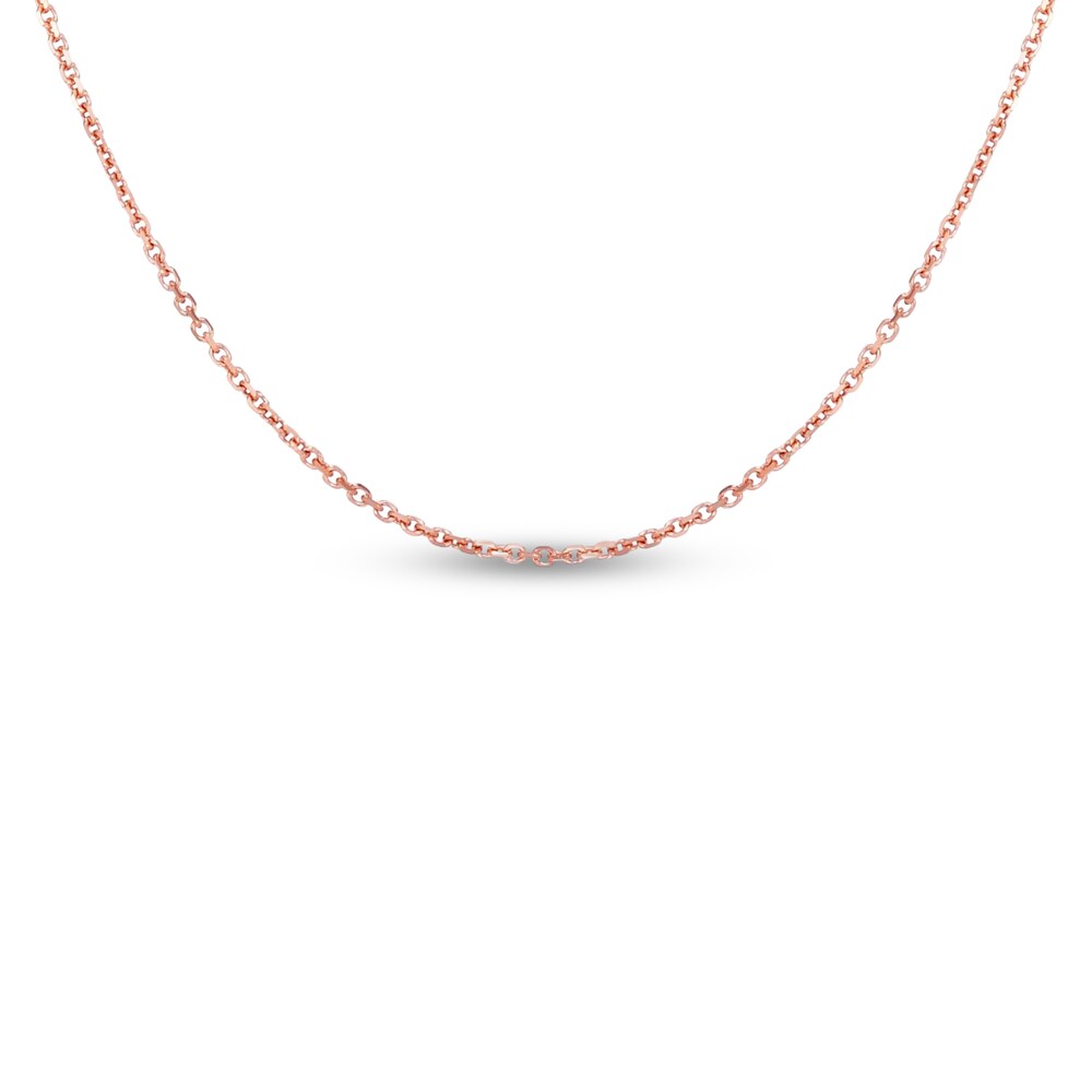 Box Chain Necklace 14K Rose Gold 22" Adjustable gDwXp4bp