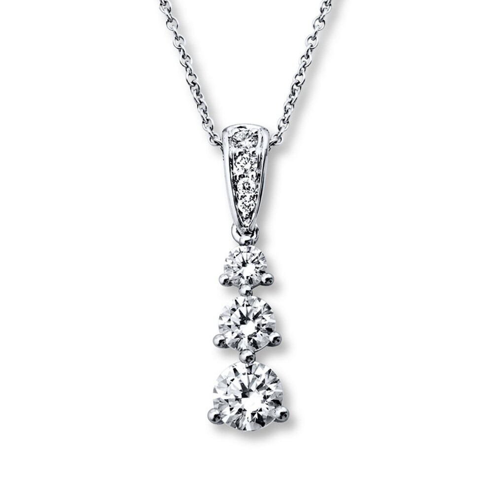 Hearts Desire Necklace 1 ct tw Diamonds 18K White Gold gyMGJete