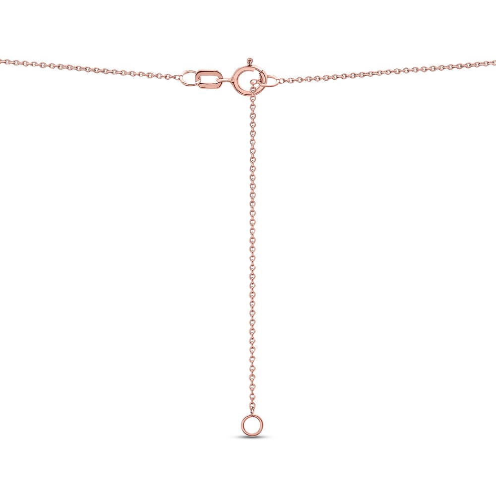 Diamond Leo Necklace 1/10 ct tw 10K Rose Gold hW0wsefa