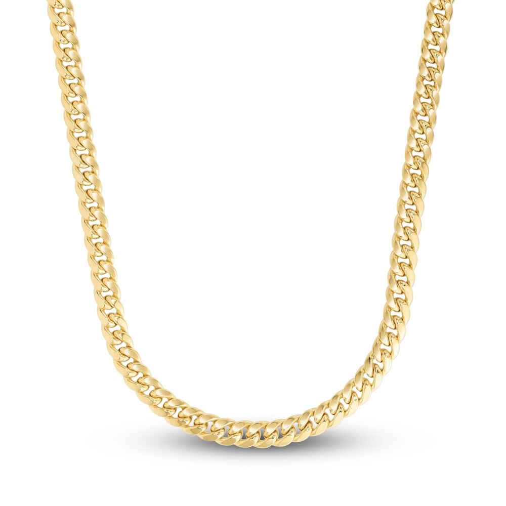 Miami Cuban Link Necklace 14K Yellow Gold 26" hy6bNzOC