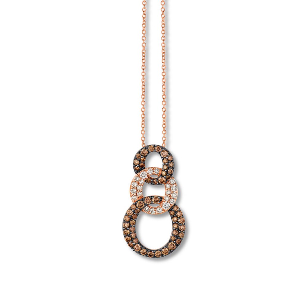 Le Vian Diamond Necklace 1-1/6 ct tw 14K Strawberry Gold i2gN3m8q