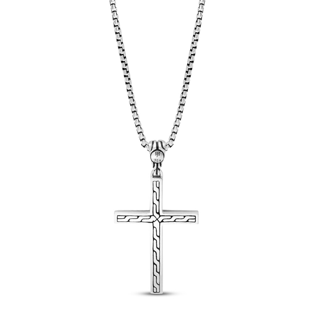 John Hardy Jawan Cross Pendant Sterling Silver 20\" iFTHdOVg