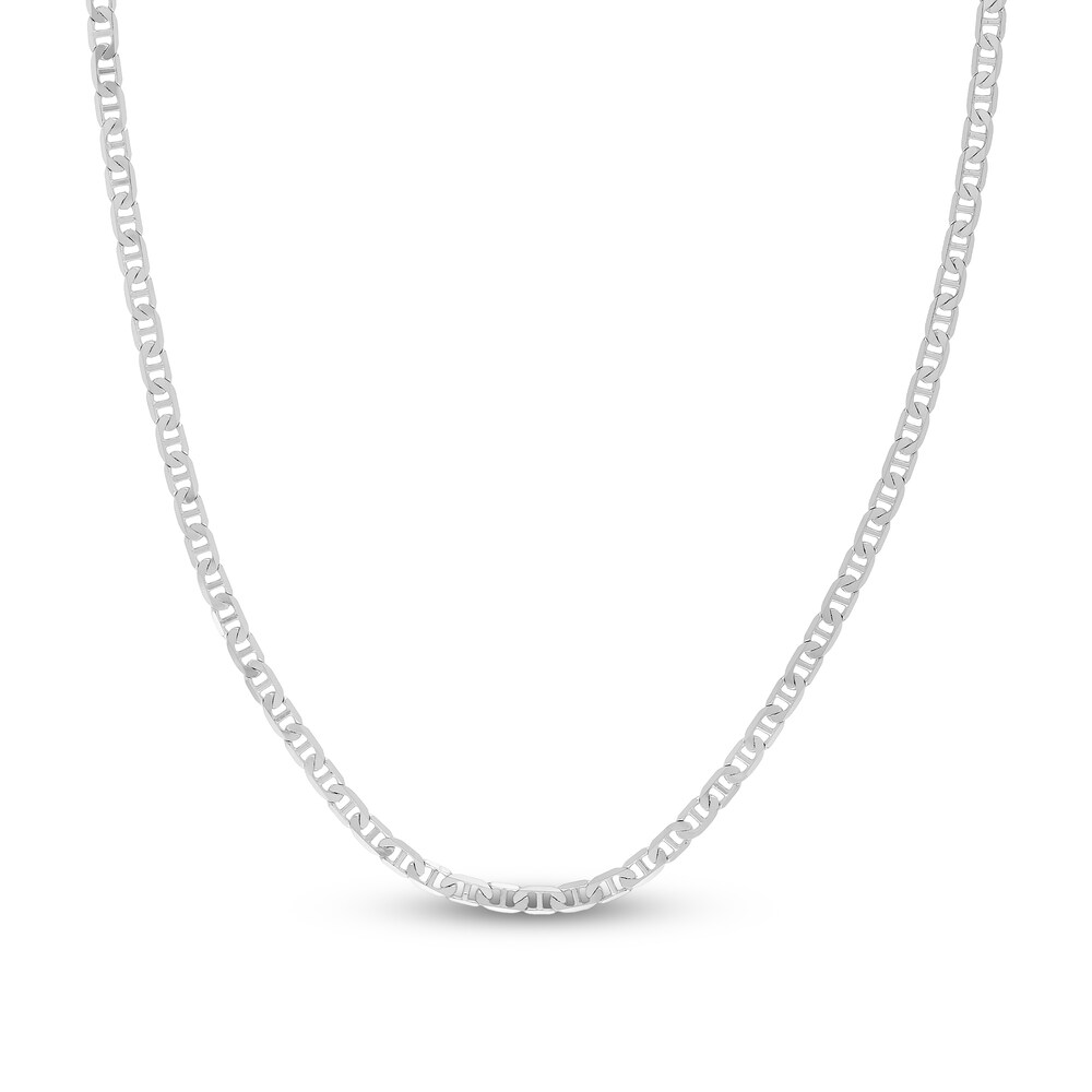 Mariner Chain Necklace 14K White Gold 22\" ijCgfmVx