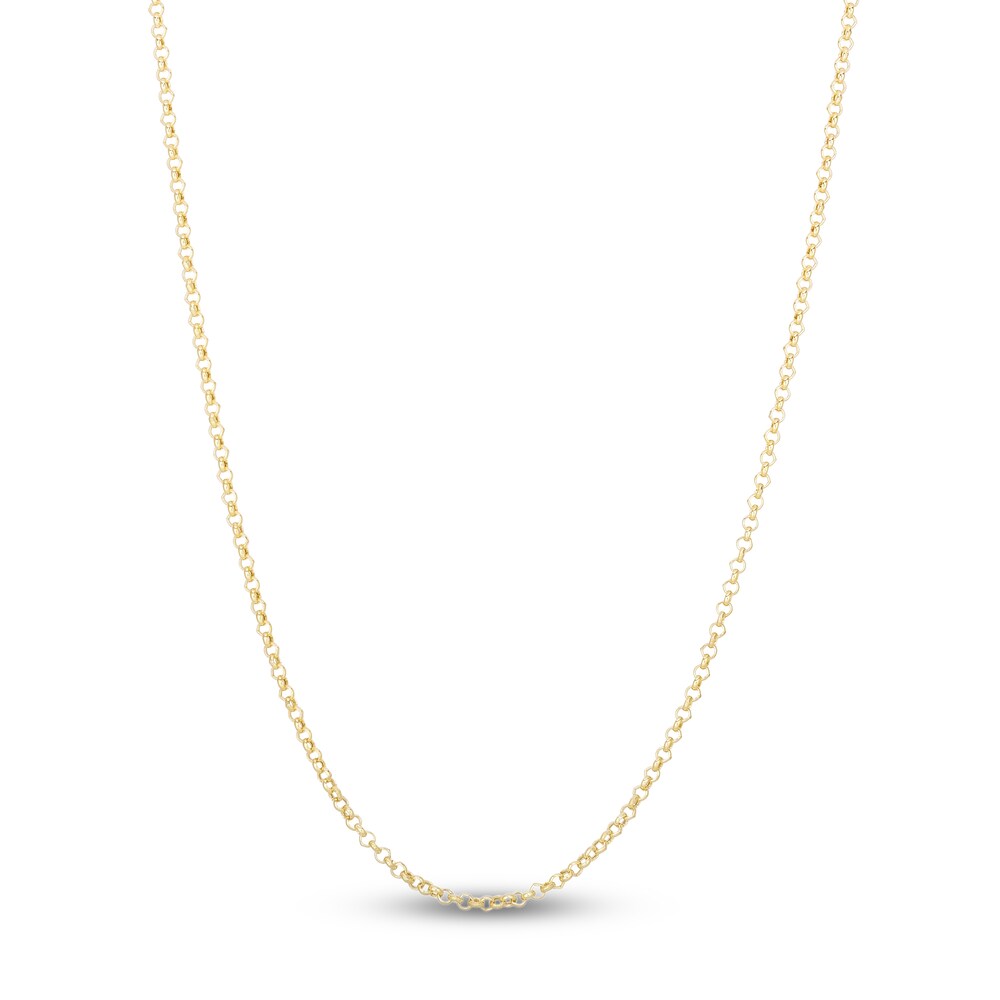 Rolo Chain Necklace 14K Yellow Gold 16" kGTgtMi7