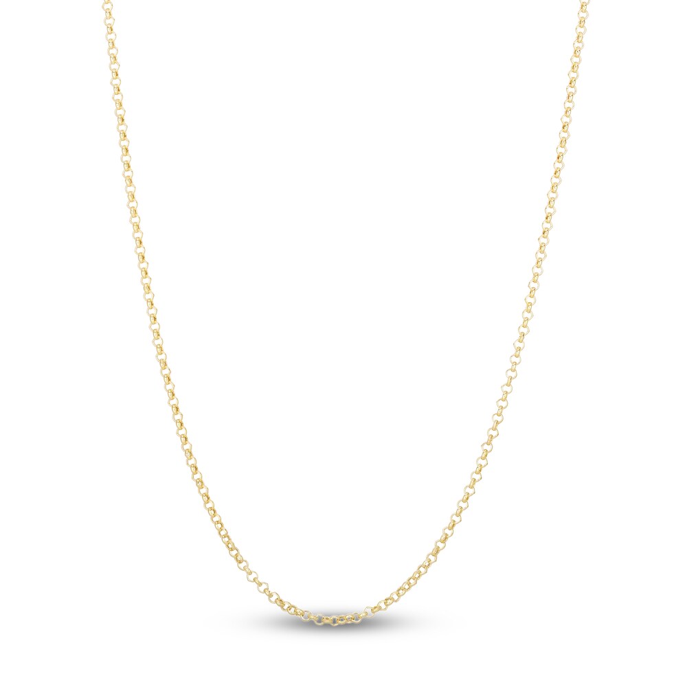 Rolo Chain Necklace 14K Yellow Gold 16" kGTgtMi7