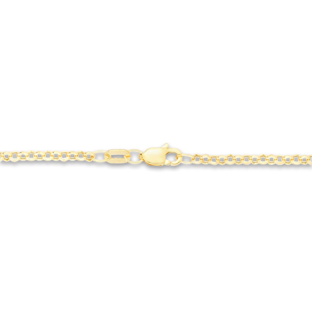 Rolo Chain Necklace 14K Yellow Gold 16\" kGTgtMi7