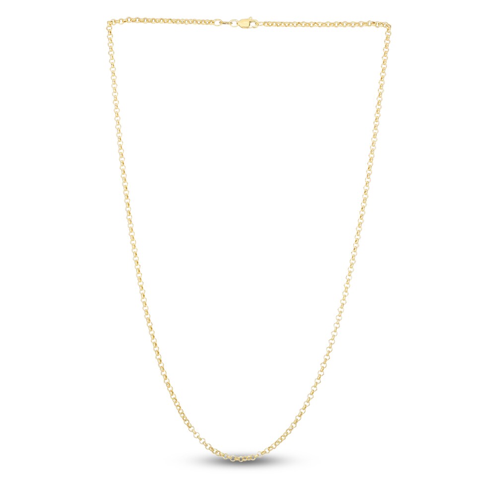 Rolo Chain Necklace 14K Yellow Gold 16\" kGTgtMi7